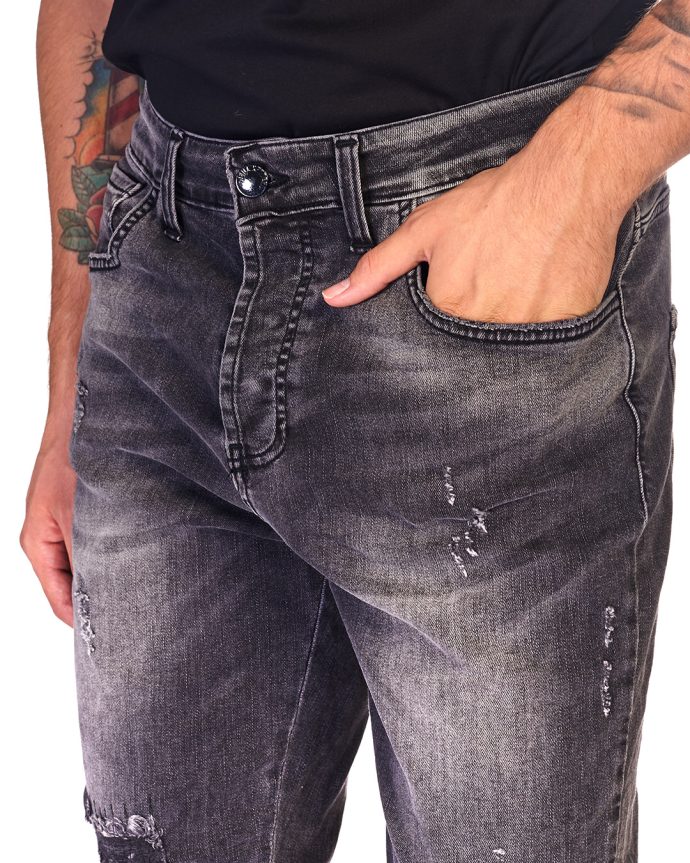 Neill Katter jeans con fondo rigato