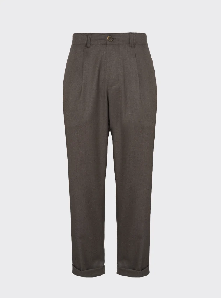 Pantalone regular Marrone talpa